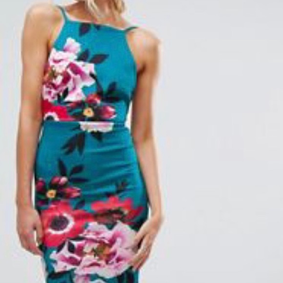 Incredible floral midi dress with open back - Picture 2 of 6